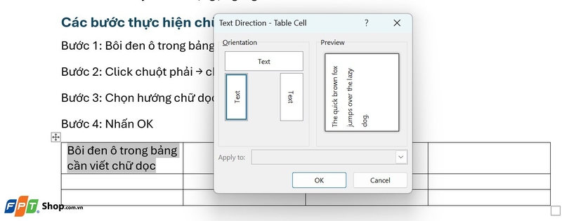 Cách viết chữ dọc trong Word ảnh 6
