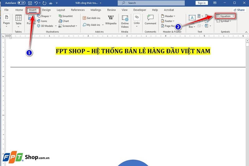 Viết công thức trong Word - Ảnh 03