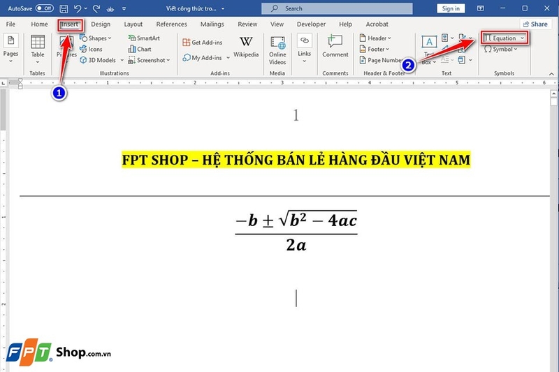Viết công thức trong Word - Ảnh 06