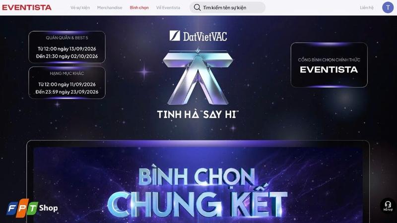 cách vote Tinh Hà Say Hi 4