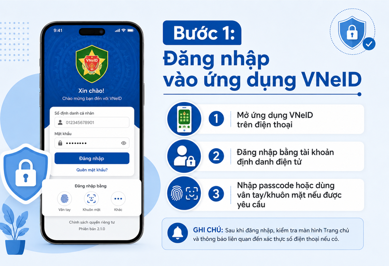 Cách xác thực SIM chính chủ trên VNeID chi tiết - bước 1