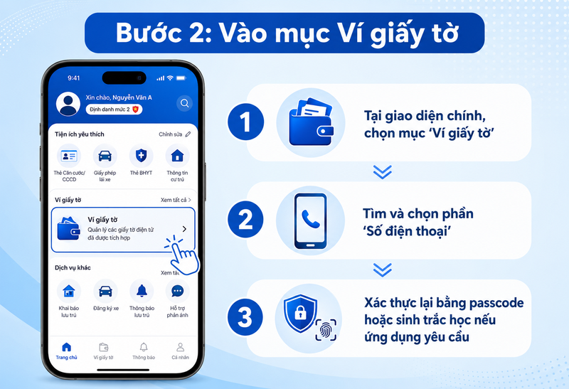 Cách xác thực SIM chính chủ trên VNeID chi tiết - bước 2