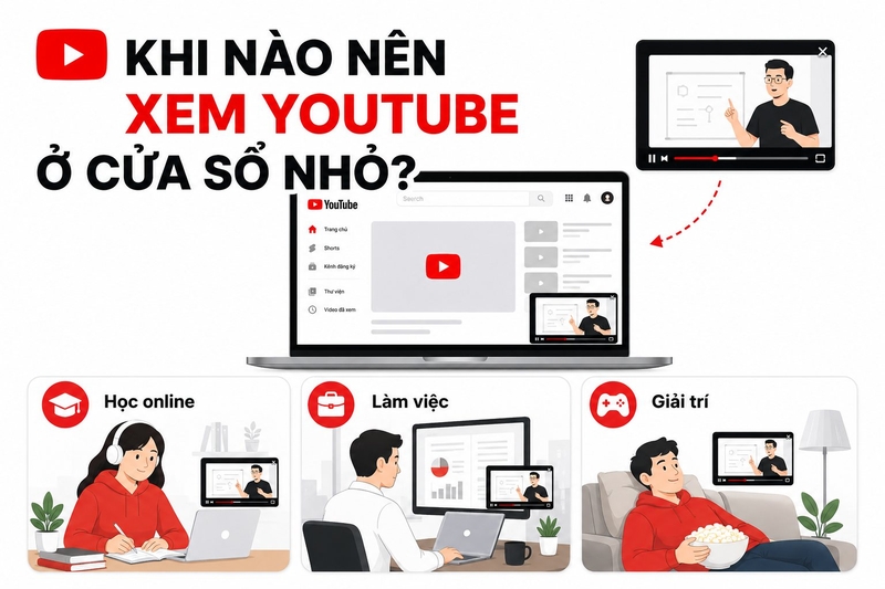 cách xem YouTube ở cửa số nhỏ màn hình ảnh 1