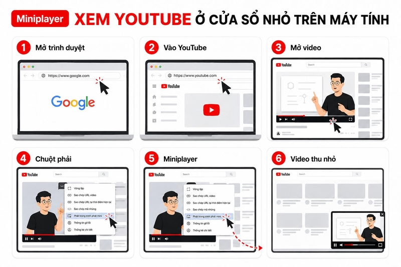 cách xem YouTube ở cửa số nhỏ màn hình ảnh 2