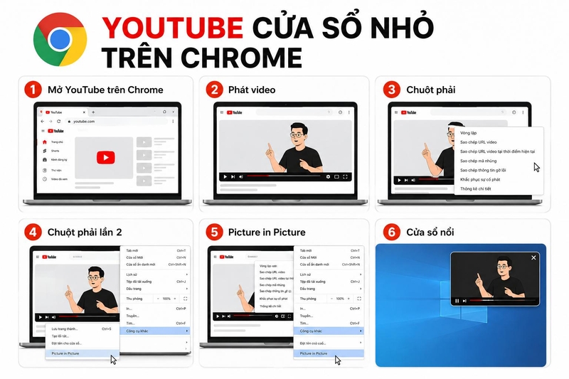 cách xem YouTube ở cửa số nhỏ màn hình ảnh 4