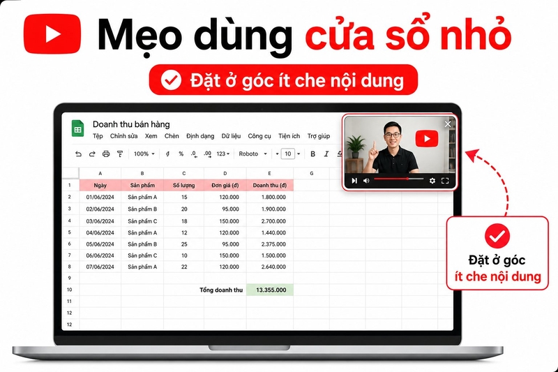 cách xem YouTube ở cửa số nhỏ màn hình ảnh 11