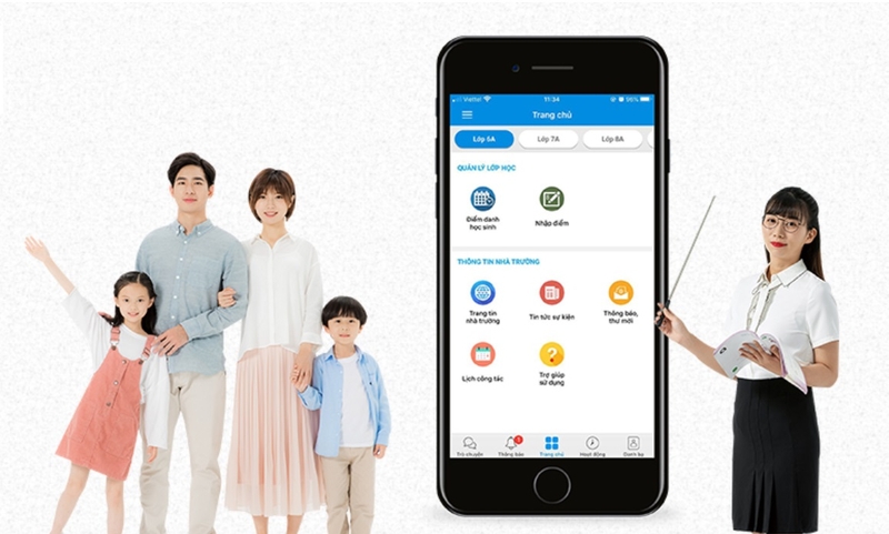 cách xem điểm enetviet 7