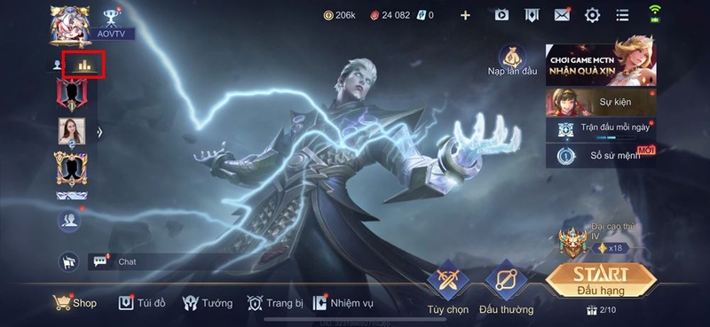Cách xem điểm lực chiến trong Liên Quân Mobile ảnh 1