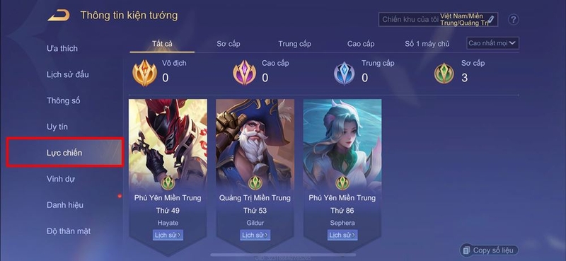 Cách xem điểm lực chiến trong Liên Quân Mobile ảnh 6