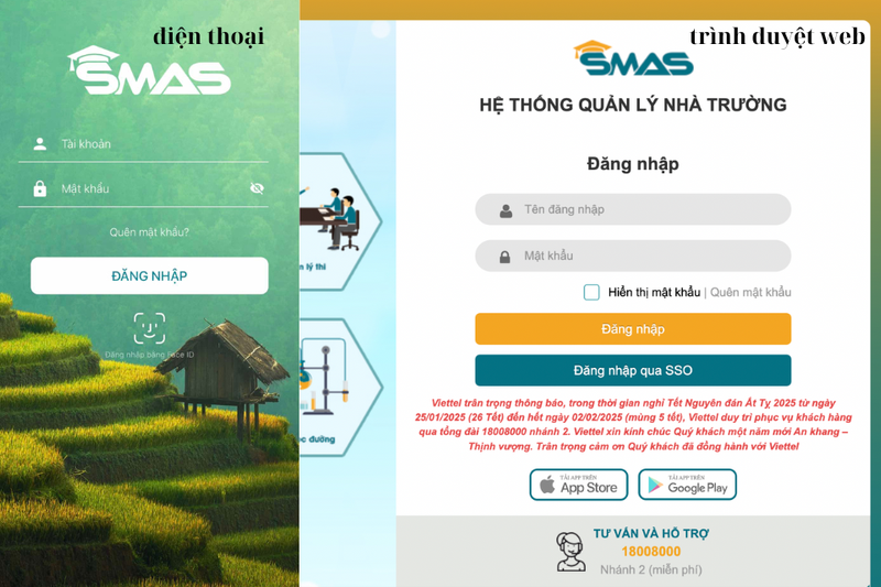 Cách xem điểm trên SMAS (2)