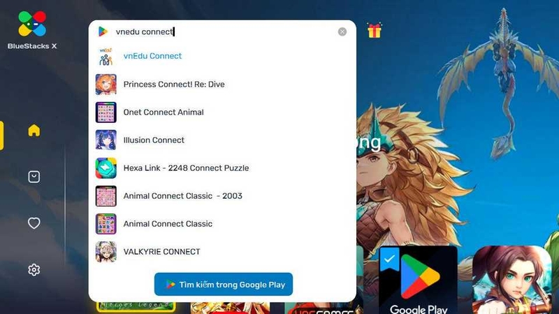 Tải và cài đặt vnEdu Connect qua BlueStacks