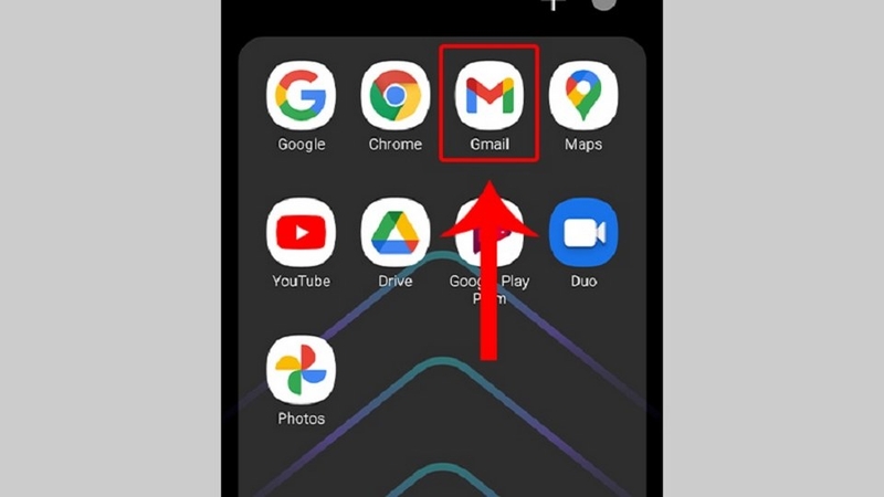 Khởi động ứng dụng Gmail trên điện thoại