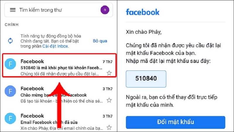 Xem nội dung email chi tiết
