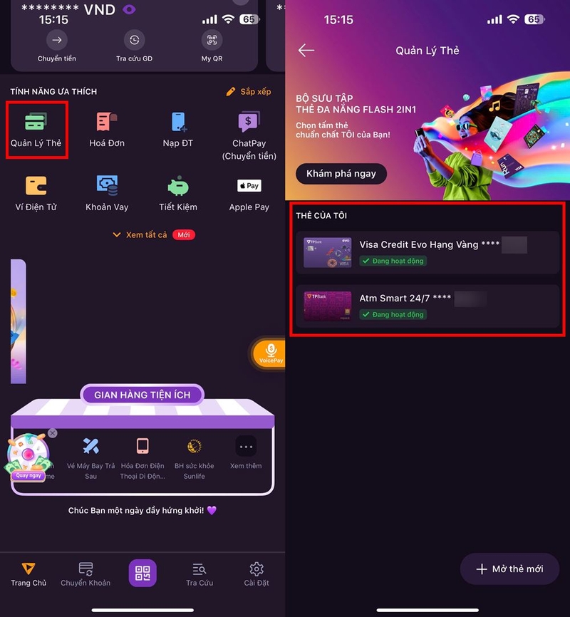 Cách xem lịch sử giao dịch trên TPBank ảnh 2