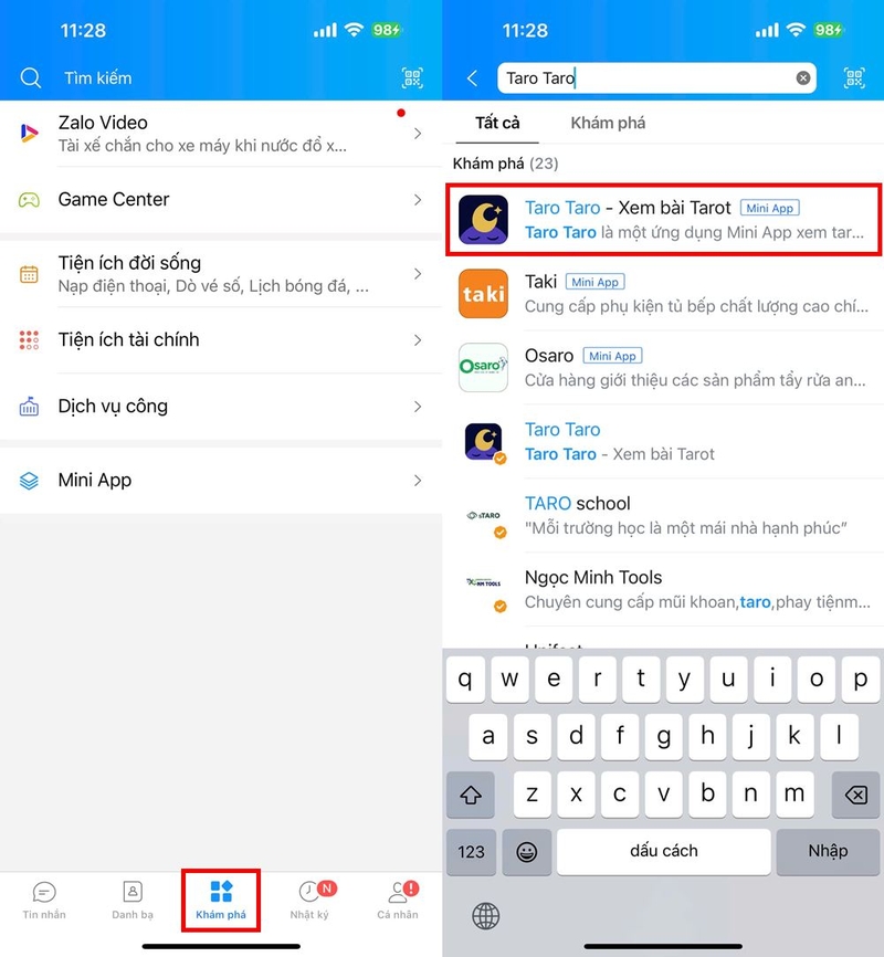 Cách xem Tarot trên Zalo miễn phí ảnh 1