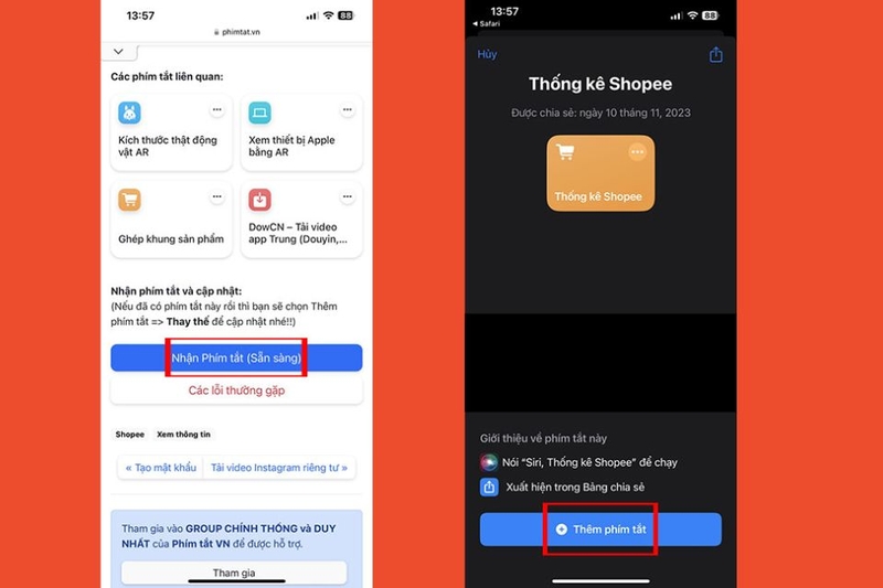 Đầu tiên bạn truy cập Safari tìm đến trang web Phimtat.vn
