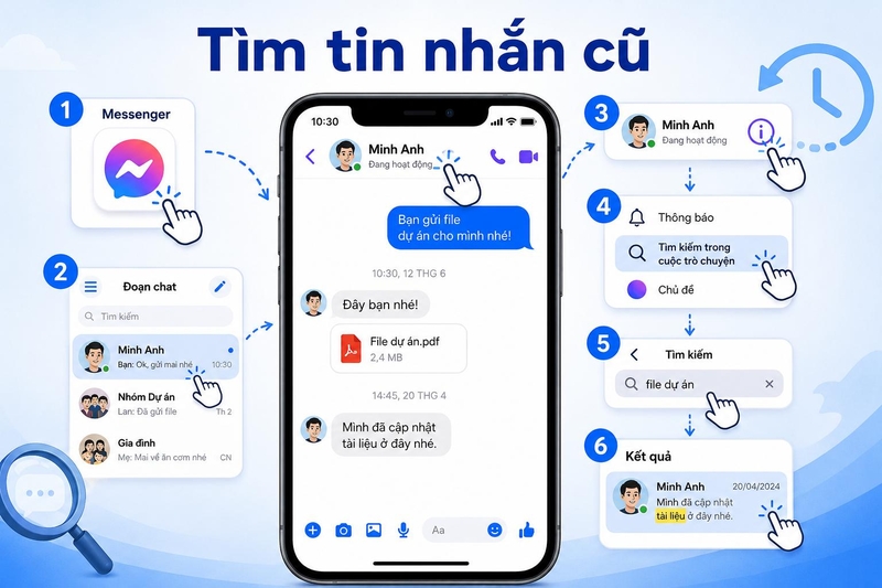 cách xem tin nhắn cũ trên Facebook ảnh 2