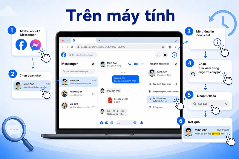 cách xem tin nhắn cũ trên Facebook ảnh 3