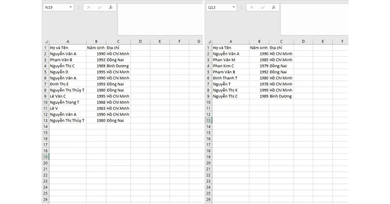 luu y khi xoa du lieu trong excel