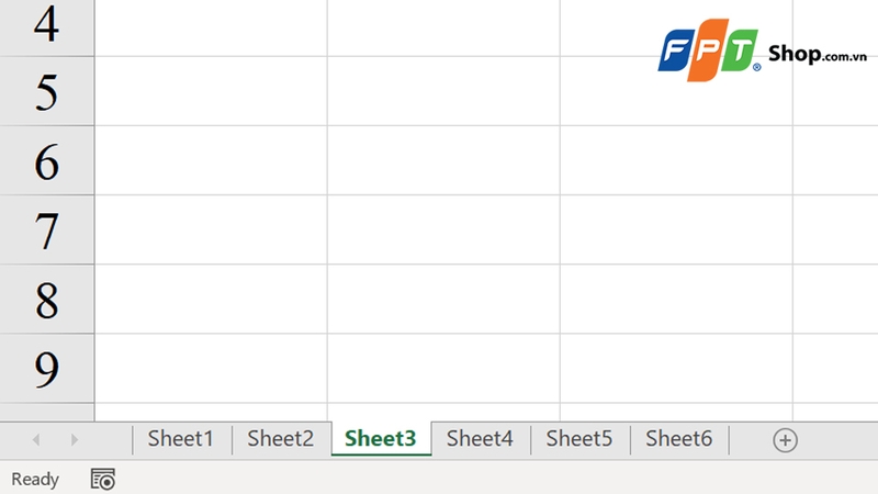 Nhấn chuột trái vào sheet cần xóa