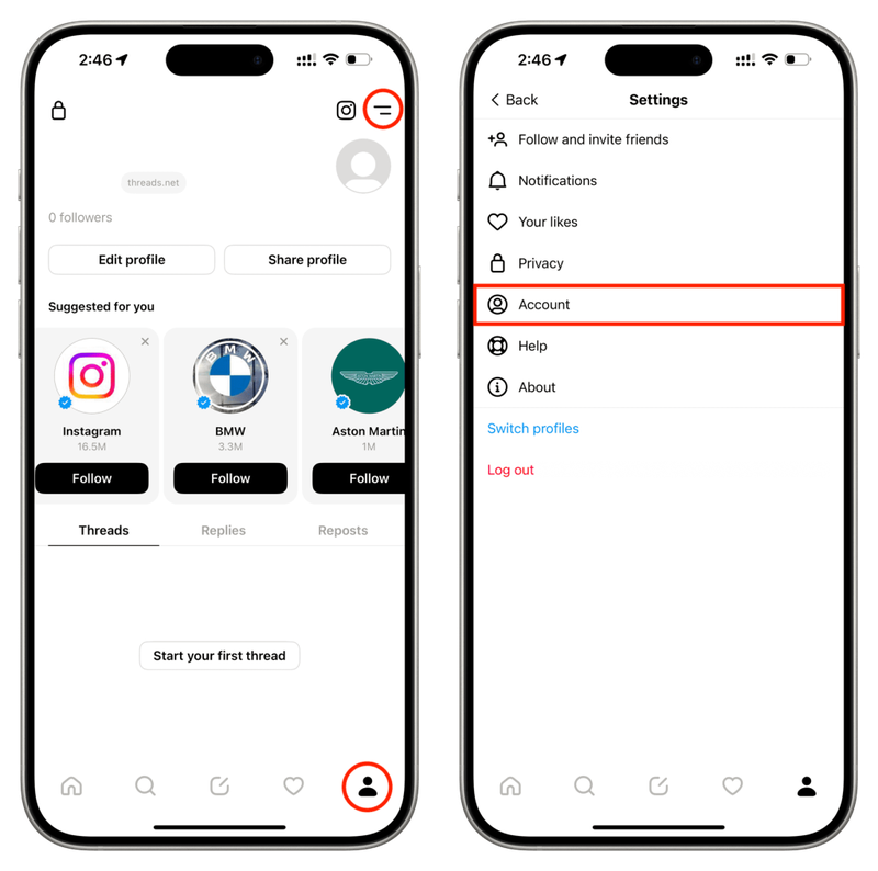 cách xóa tài khoản Threads hình 5