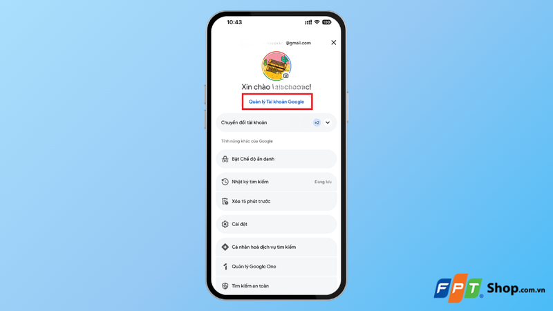 Cách xóa tài khoản Google trên điện thoại 2
