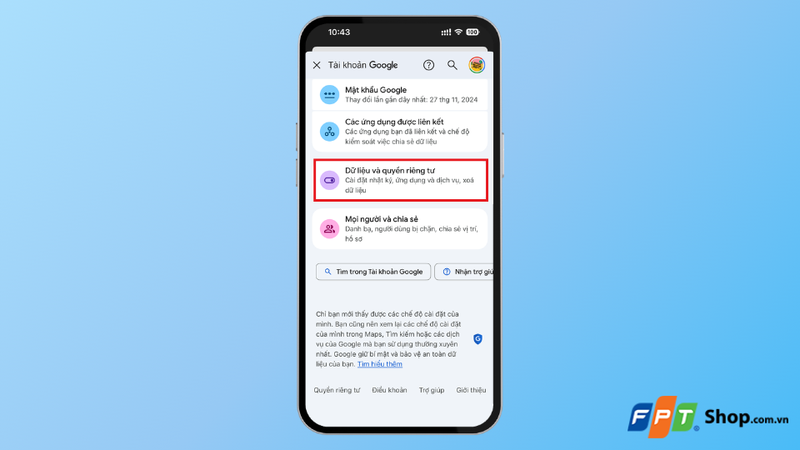 Cách xóa tài khoản Google trên điện thoại 3