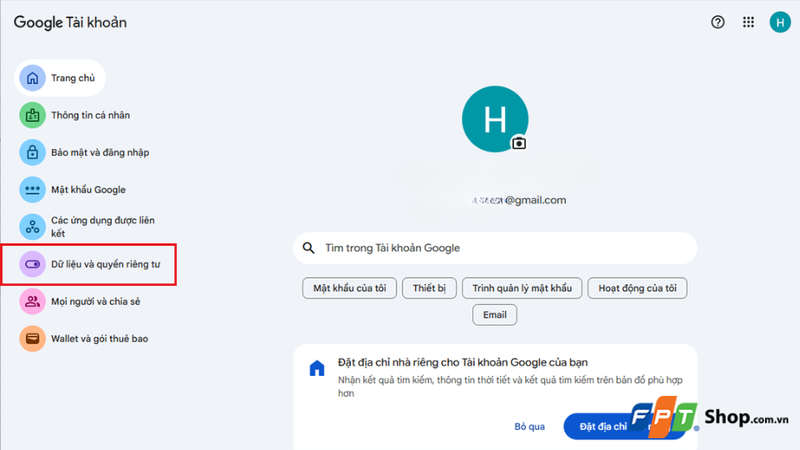 Cách xóa tài khoản Google trên máy tính 2