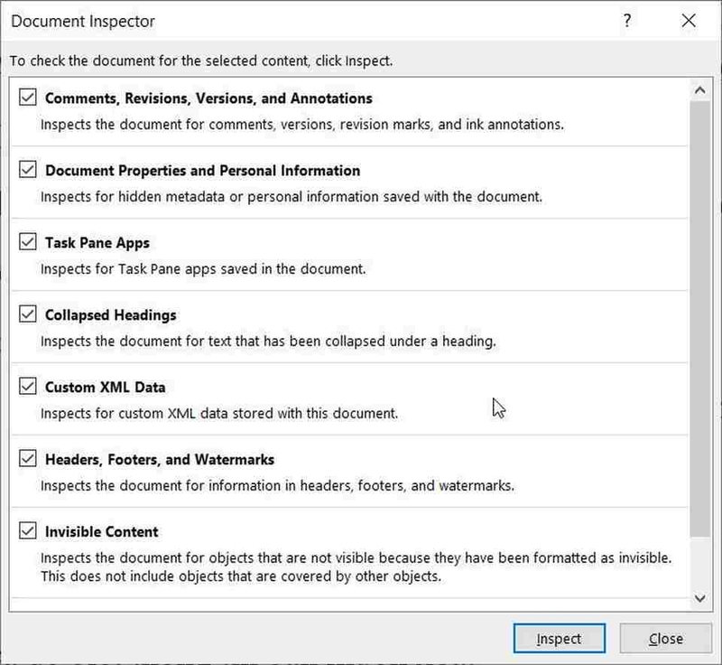 Tìm hiểu các loại thông tin mà công cụ có thể rà soát