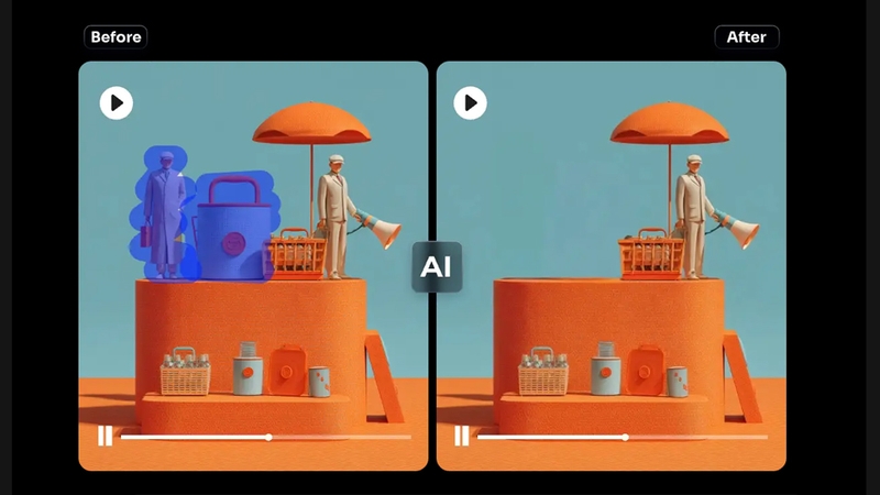 Xóa vật thể trong video có khó không?