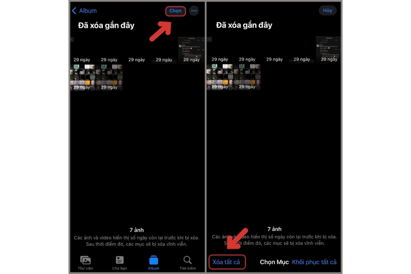 Cách xóa vĩnh viễn ảnh trên iPhone hình 6