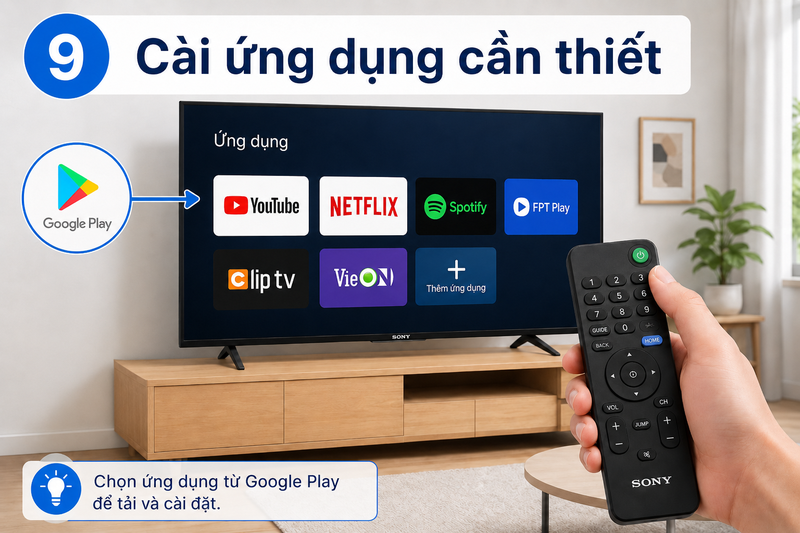 cài đặt Tivi Sony mới ảnh 11