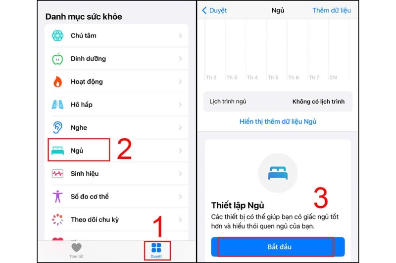 Cài đặt báo thức và giờ đi ngủ trên iPhone hình 4