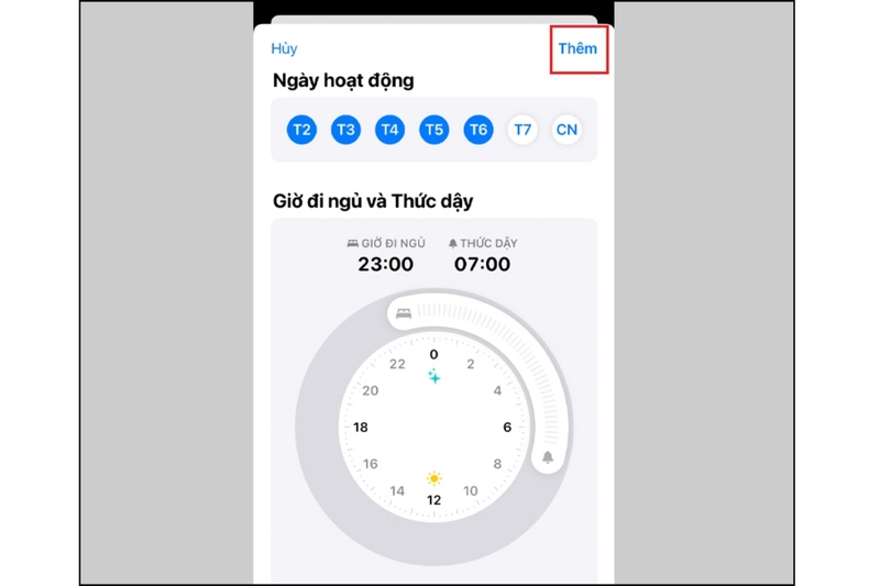 Cài đặt báo thức và giờ đi ngủ trên iPhone hình 6