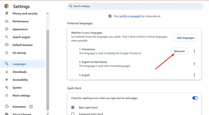 Hướng dẫn cách cài đặt tiếng Việt cho Chrome (hình 7)