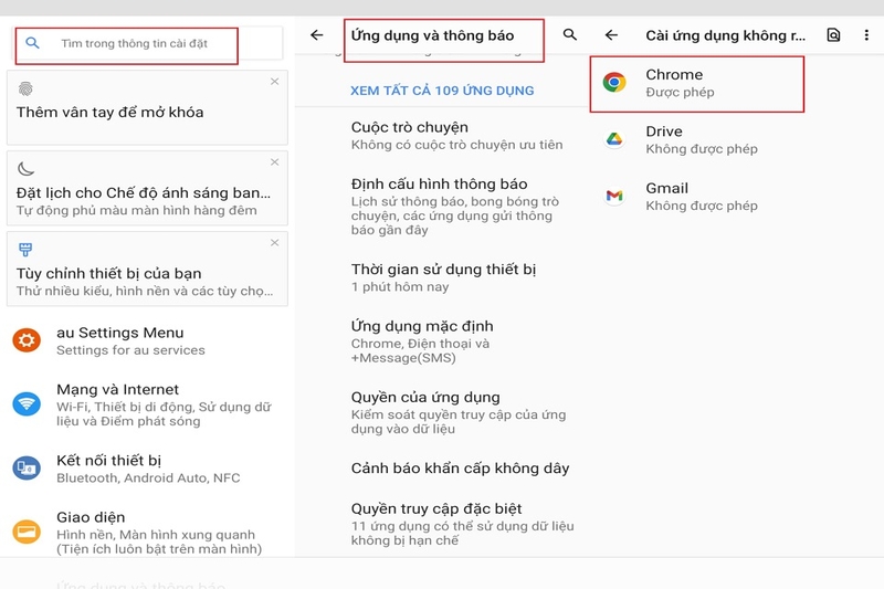 Bước 1: Cho phép cài đặt ứng dụng ngoài Google Play