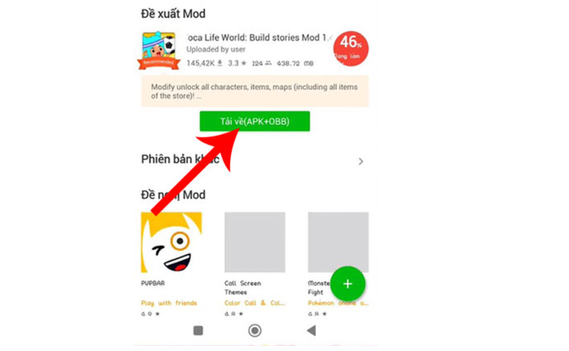 cài đặt và tải game trên HappyMod 6