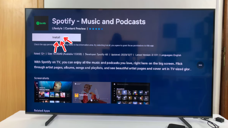 Cài Spotify trên Smart TV Samsung 4