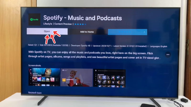 Cài Spotify trên Smart TV Samsung 5