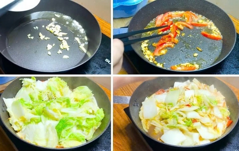 cải thảo xào cà chua ảnh 4