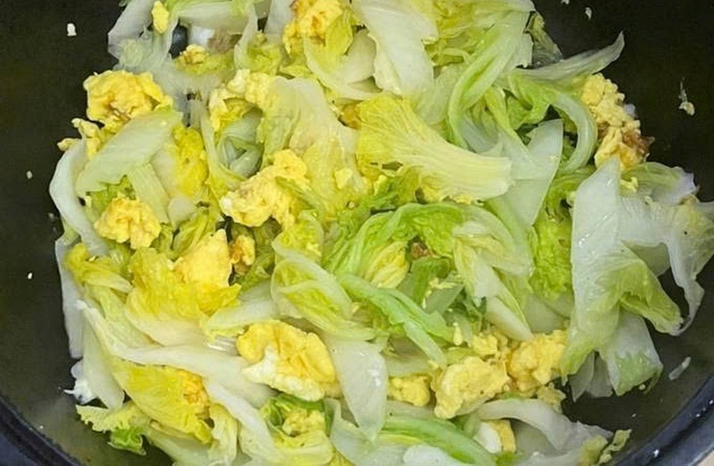 Cải thảo xào trứng ảnh 4