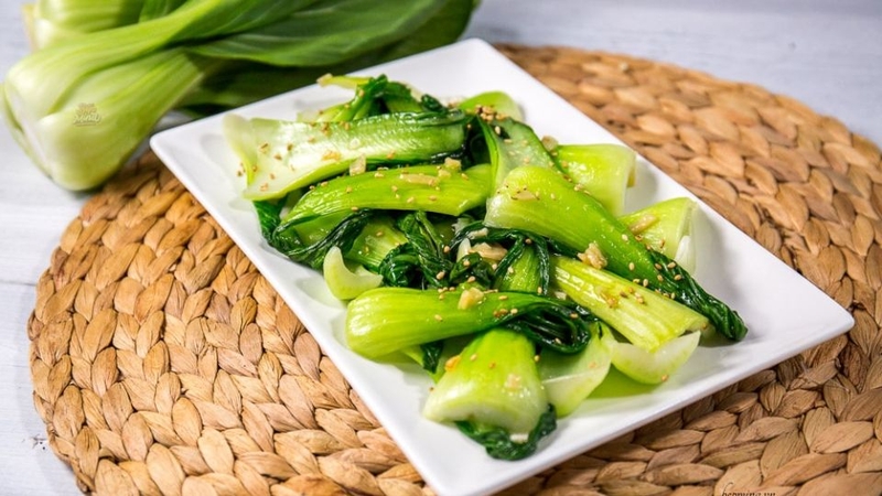 Cải thìa xào tỏi