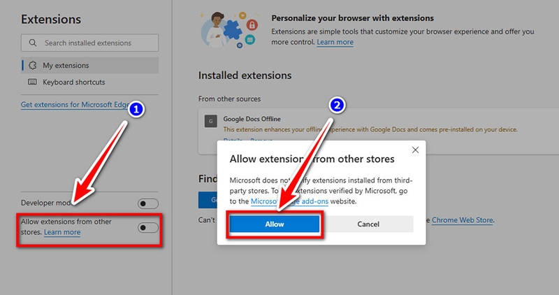 Cách cài tiện ích Chrome lên Microsoft Edge - 09
