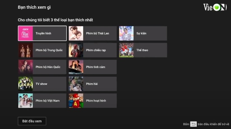 Cách tải, cài đặt, sử dụng VieON trên TV (ảnh 8)
