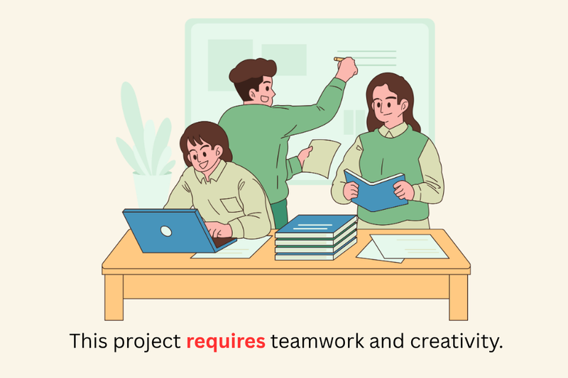 This project requires teamwork and creativity