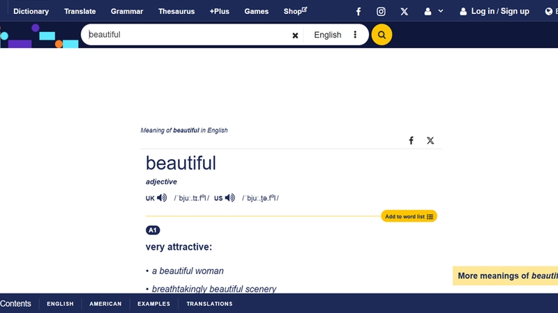 Cambridge Dictionary hỗ trợ tra cứu từ vựng chuyên sâu