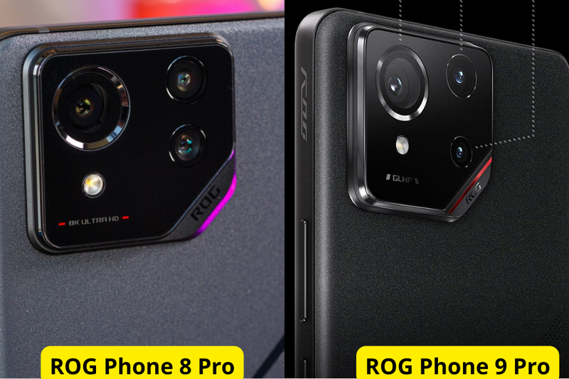 camera ROG Phone 9 Pro và ROG Phone 8 Pro