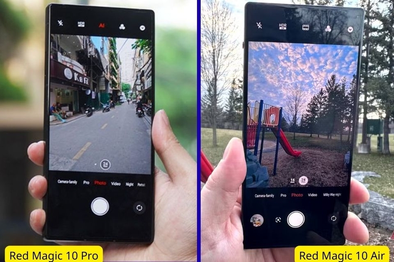 camera Red Magic 10 Air và 10 Pro