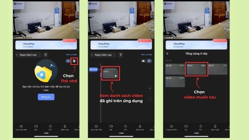 Camera Ezviz không lưu được video 6