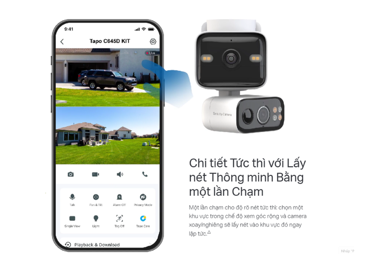 Camera giám sát ngoài trời 3MP TP-Link Tapo C645D KIT 6